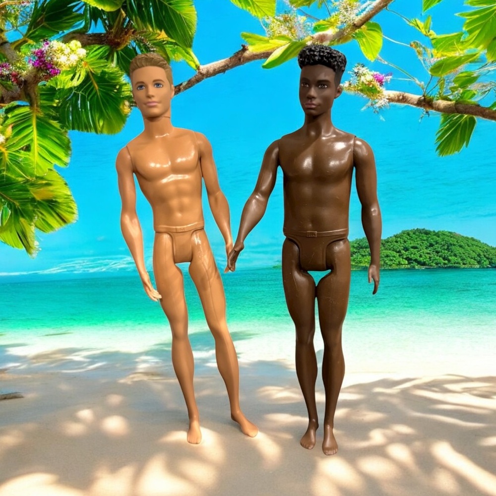 Barbie Fashion Ken Dolls - Tan and Brown